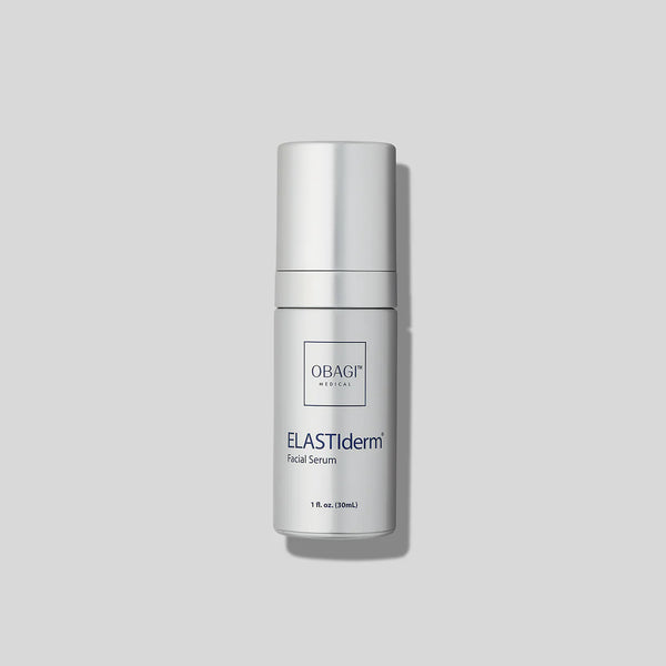 An image of Obagi ELASTIderm Facial Serum with a light grey background.