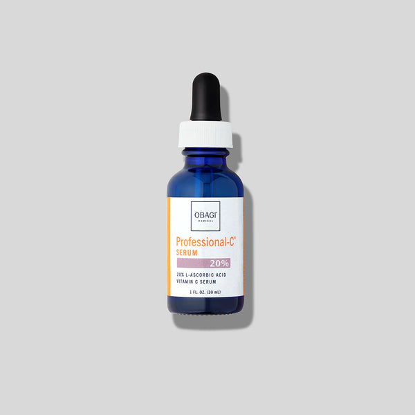 An image of Obagi Professional-C Serum 20% with grey background.