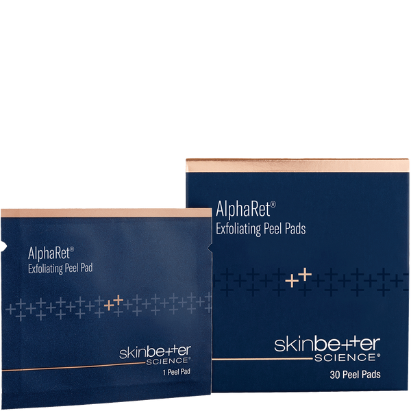 An image of Skinbetter Science AlphaRet Exfoliating Peel Pads with clear background.