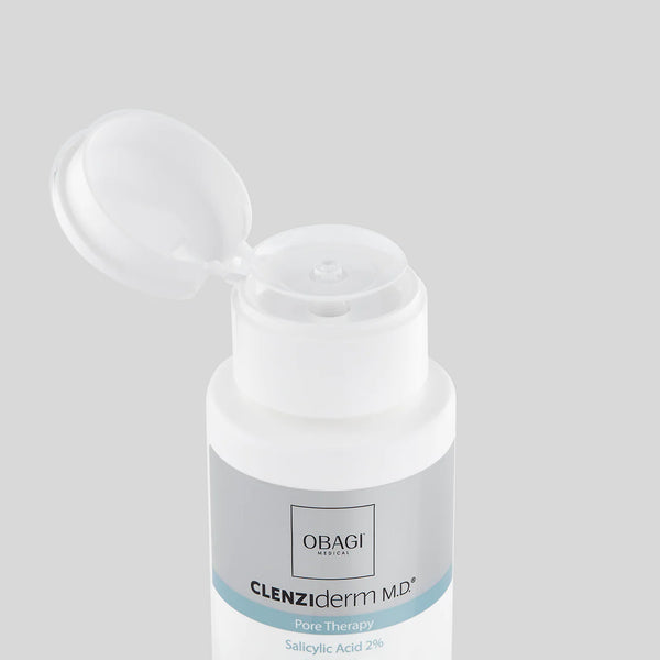 An image of Obagi CLENZIderm M.D. Pore Therapy 2 with open cap.