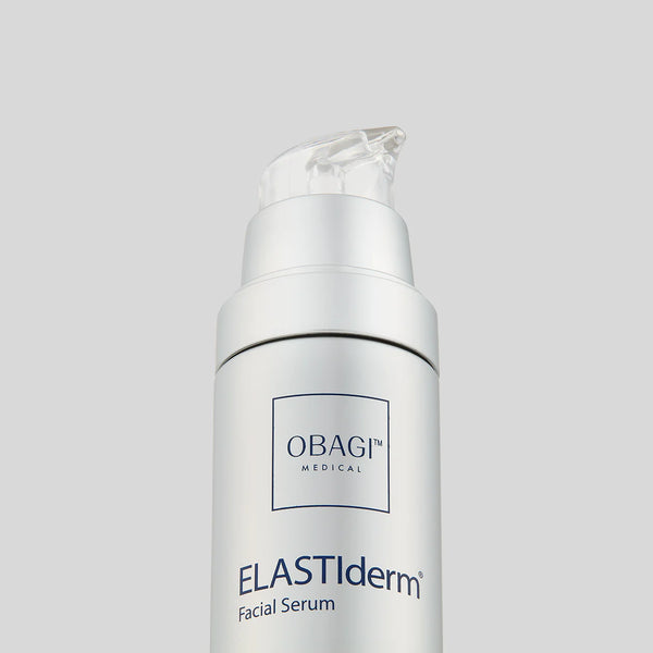 An image of Obagi ELASTIderm Facial Serum with it's cap removed.