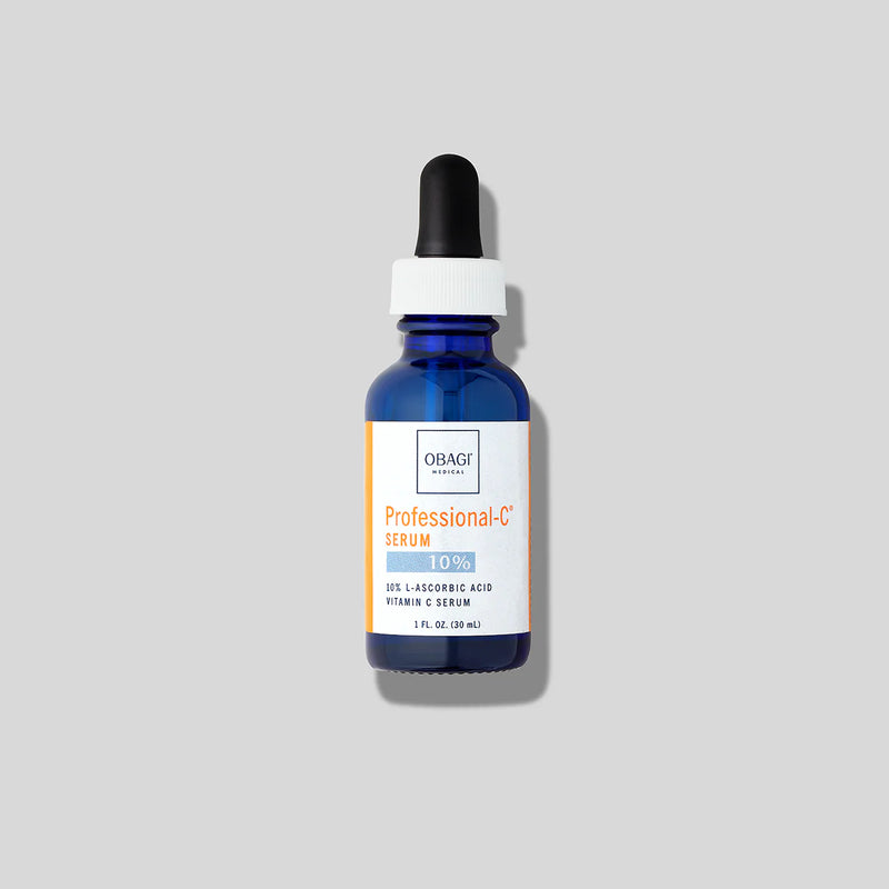 An image of Obagi Professional-C 10% Serum with grey background.