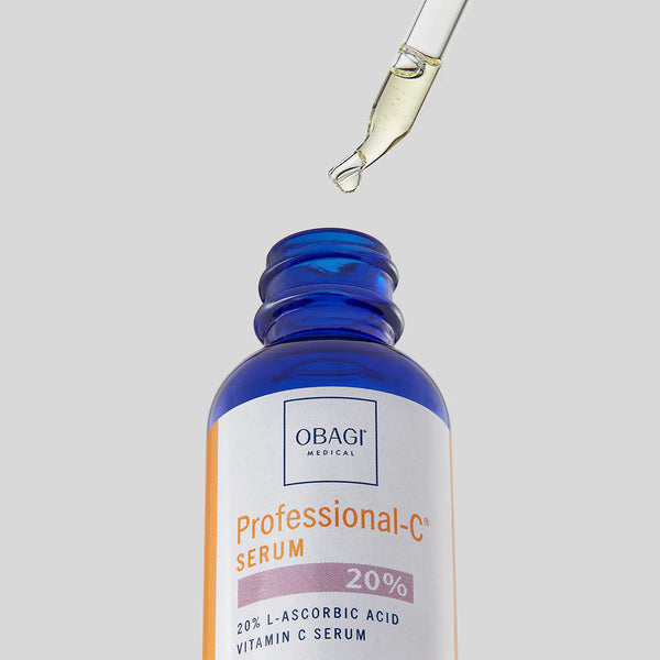An image of Obagi Professional-C Serum 20% with its cap open.