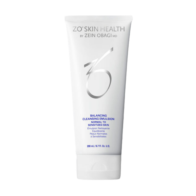 An image of Zo Skin Health Balancing Cleansing Emulsion with white background.