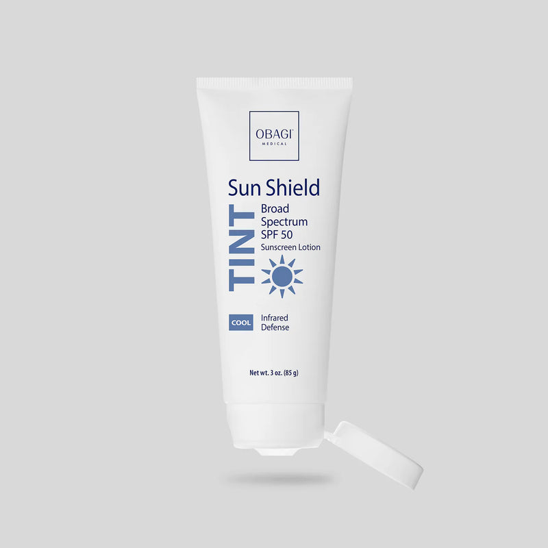 An image of Obagi Sun Shield Tint Cool SPF50 with it's cap open.