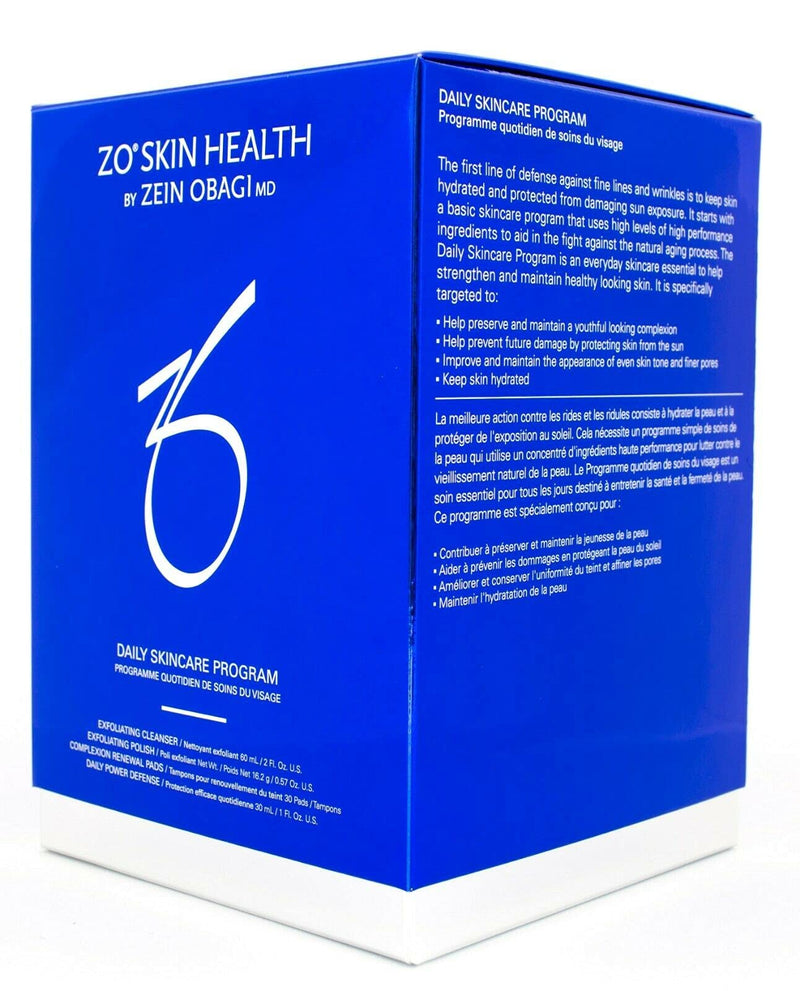 An image of the box of Zo Skin Health Daily Skincare Program.