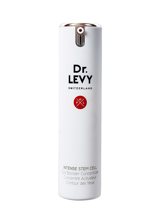 An image of a bottle of Dr Levy Intense Stem Cell Eye Booster Concentrate with a transparent backgroud.