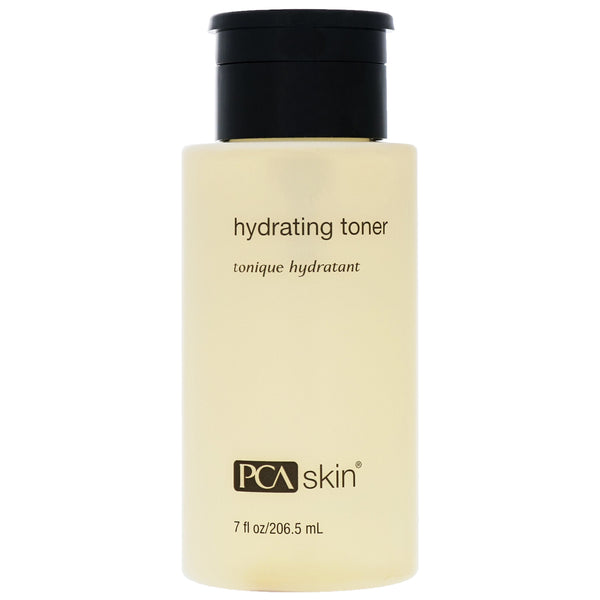 An image of a bottle of PCA Skin Hydrating Toner with white background.